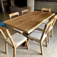 Tavolo cucina soggiorno in legno rovere (6) Tavolo cucina soggiorno in legno rovere