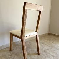 sedia in legno rovere (5) Sedia in Legno di Rovere/Noce con colori Personalizzabili