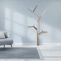 libreria in legno forma albero (3) Libreria ad Albero in massello di noce canaletto