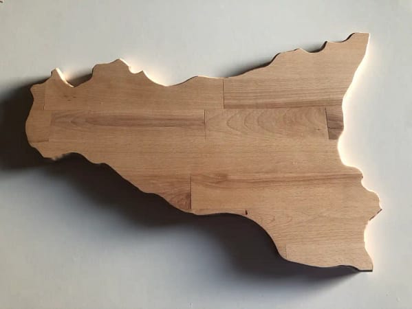 Tagliere legno fatto a mano Sicilia (1) Tagliere Piano di Lavoro Sicilia in Legno di Faggio