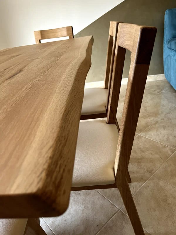 Tavolo cucina soggiorno in legno rovere (5) Tavolo cucina soggiorno in legno rovere