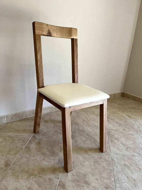 sedia-in-legno-rovere personalizzabile sedia in legno
